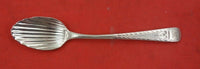 English Georgian Sterling Silver Ice Cream Spoon early 1800 fluted shell 5 1/4"