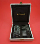 Marly by Christofle Silverplate Demitasse Spoon Set 12pc 4" in Box Heirloom