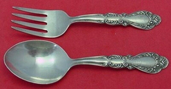 Old Charleston by International Sterling Silver Baby Set 2-Piece 4 1/4" Child's