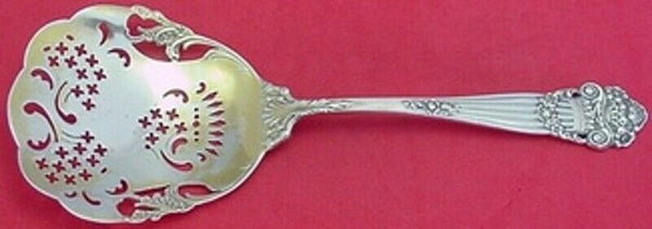 Georgian by Towle Sterling Silver Tomato Server Gold Washed Hand Pierced 7 5/8"