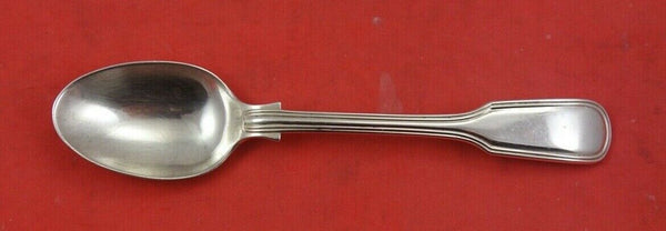 Fiddle Thread by James Robinson Sterling Silver Teaspoon turned down 5 3/4""