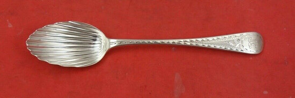 English Victorian Sterling Silver Ice Cream Spoon London 1844 shell bowl 5 1/2"