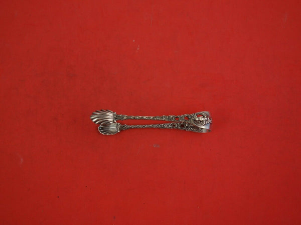 Dobbel Rokokko by Lohne Norwegian Sterling Silver Sugar Tong w/ Double Shells