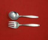 Towle Sterling Silver Baby Set 2pc 4" Fork Spoon Infant Heirloom Silverware