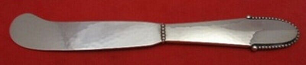 Beaded by Georg Jensen Sterling Silver Butter Spreader FH AS w/ GJ Marks 5 7/8"