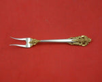 Grande Baroque Gold Accents by Wallace Sterling Silver Pickle Fork 2-Tine 5 3/8"