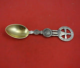 Christmas Spoon by A. Michelsen Danish Sterling Silver Teaspoon 1920 Vermeil