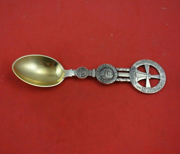 Christmas Spoon by A. Michelsen Danish Sterling Silver Teaspoon 1920 Vermeil