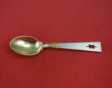 Christmas Spoon by A. Michelsen Danish Sterling Silver Teaspoon 1940 Star 6 1/2"