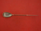 Ball Black and Co Sterling Silver Olive Spoon with Twist Spear Pierced 9 1/2"