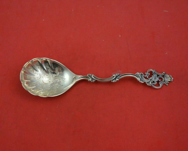 Oldemor by Th. Marthinsen Norwegian Sterling Silver Preserve Spoon 6 3/4"