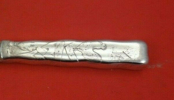 Lap Over Edge Acid Etched by Tiffany Sterling Silver Dinner Knife Rooster Barn