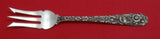 Repousse by Kirk Sterling Silver Pickle Fork 3-Tine with Barb 6" Serving