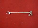 Indigenous Sterling Silver Pickle Fork Hand Wrought Cast 3D Flying Fish 7 1/4"