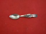 Indigenous Sterling Silver Teaspoon Cornstalk & Hopi Symbol for Sun God Dawa