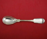 Fiddle Thread by Unknown German .800 Silver Egg Spoon 5 1/2" Silverware