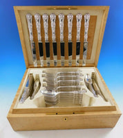 English King by Tiffany Sterling Silver Flatware Set Service 100 pc Dinner Boxed