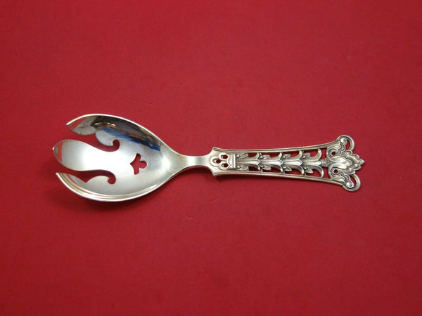 Th. Olsens Norwegian .830 Silver Salad Serving Spoon 7 1/2" Silverware
