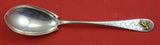 Hammered and Applied by Dominick and Haff Sterling Silver Sugar Spoon  5 3/8"