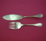 Malmaison Vermeil by Christofle Silverplate Fish Serving Set 2pc Server Fork