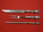 Lucerne by Wallace Sterling Silver Roast Carving Set 3pc HH WS Serving Heirloom