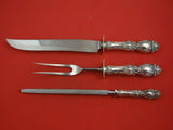 Lucerne by Wallace Sterling Silver Roast Carving Set 3pc HH WS Serving Heirloom