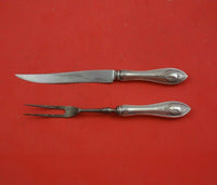 Mount Vernon by Lunt Sterling Silver Steak Carving Set 2pc HH WS Knife 8 3/4"
