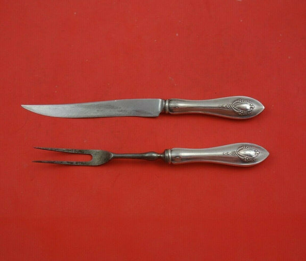 Mount Vernon by Lunt Sterling Silver Steak Carving Set 2pc HH WS Knife 8 3/4"