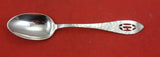 Antique Hammered by Shreve Sterling Teaspoon pierced handle mono "C" 5 7/8"