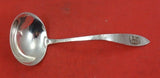 Antique Hammered by Shreve Sterling Silver Sauce Ladle w/ applied "D" 5 1/4"