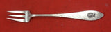 Antique Hammered by Shreve Sterling Cocktail Fork w/ applied mono "G" 5 3/8"