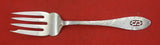 Antique Hammered by Shreve Sterling Silver Cold Meat Fork pierced handle 7 1/2"