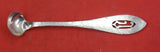 Antique Hammered by Shreve Sterling Silver Mustard Ladle pierced handle 4 3/4"