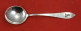 Antique Hammered by Shreve Sterling Cream Soup Spoon w/ applied mono "A" 5 7/8"
