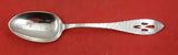 Antique Hammered by Shreve Sterling Teaspoon pierced handle mono "M" 5 7/8"