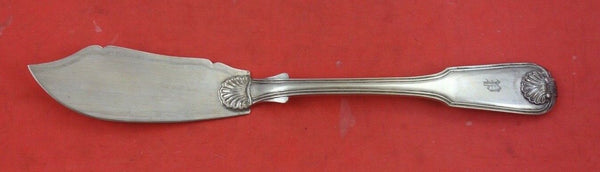 Chinese Export Sterling Silver Master Butter flat handle w/applied blade 8 1/2"