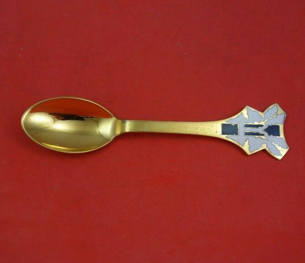 Christmas Spoon by A. Michelsen Danish Sterling Silver Teaspoon 1991 Vermeil