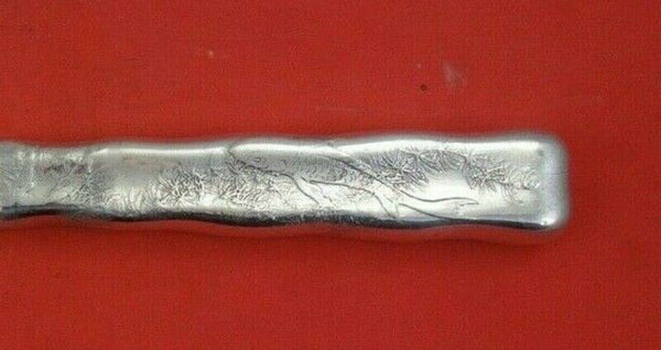 Lap Over Edge Acid Etched by Tiffany Sterling Silver Dinner Knife Fish Seaweed