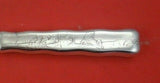 Lap Over Edge Acid Etched by Tiffany Sterling Silver Dinner Knife w/ Three Frogs