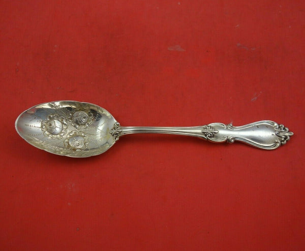 Queen Elizabeth I by Towle Sterling Silver Berry Spoon with Roses in Bowl 8 5/8"