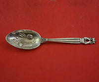 Acorn by Georg Jensen Sterling Silver Berry Spoon with Fruit in Bowl 7 7/8"