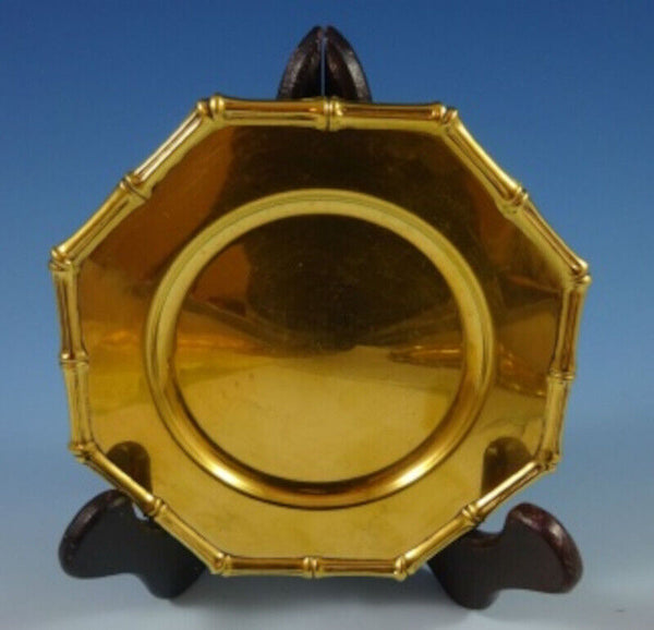 Bamboo Vermeil by Tiffany and Co Sterling Silver Dessert Plate #23999 (#1199)