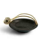 Michael Aram Anemone Black Marble Round Trinket Tray - 175031