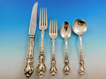 Meadow Rose by Wallace Watson Sterling Silver Flatware Set Service 30 pcs Dinner