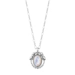2021 Heritage Georg Jensen Sterling Silver Necklace Pendant Mother Of Pearl New
