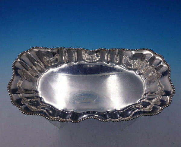 Beaded by NSCO Sterling Silver Business Card Tray Large #83 9" Long (#3109)