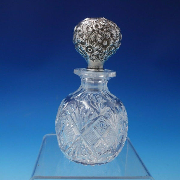 Cluny by Gorham Sterling Silver Perfume Bottle Crystal #B1V 5 3/4" Tall (#3135)