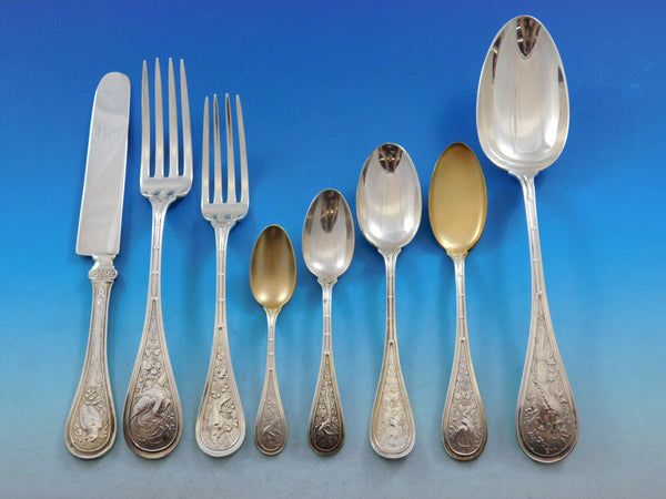 Bird by Wendt Sterling Silver Flatware Set for 12 Service 106 pieces Mult-motif