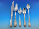 Old Maryland Engraved by Kirk Sterling Silver Flatware Set Service 50 pcs Dinner