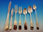 Old English Tipt by Gorham Sterling Silver Flatware Set Service 58 pieces Plain